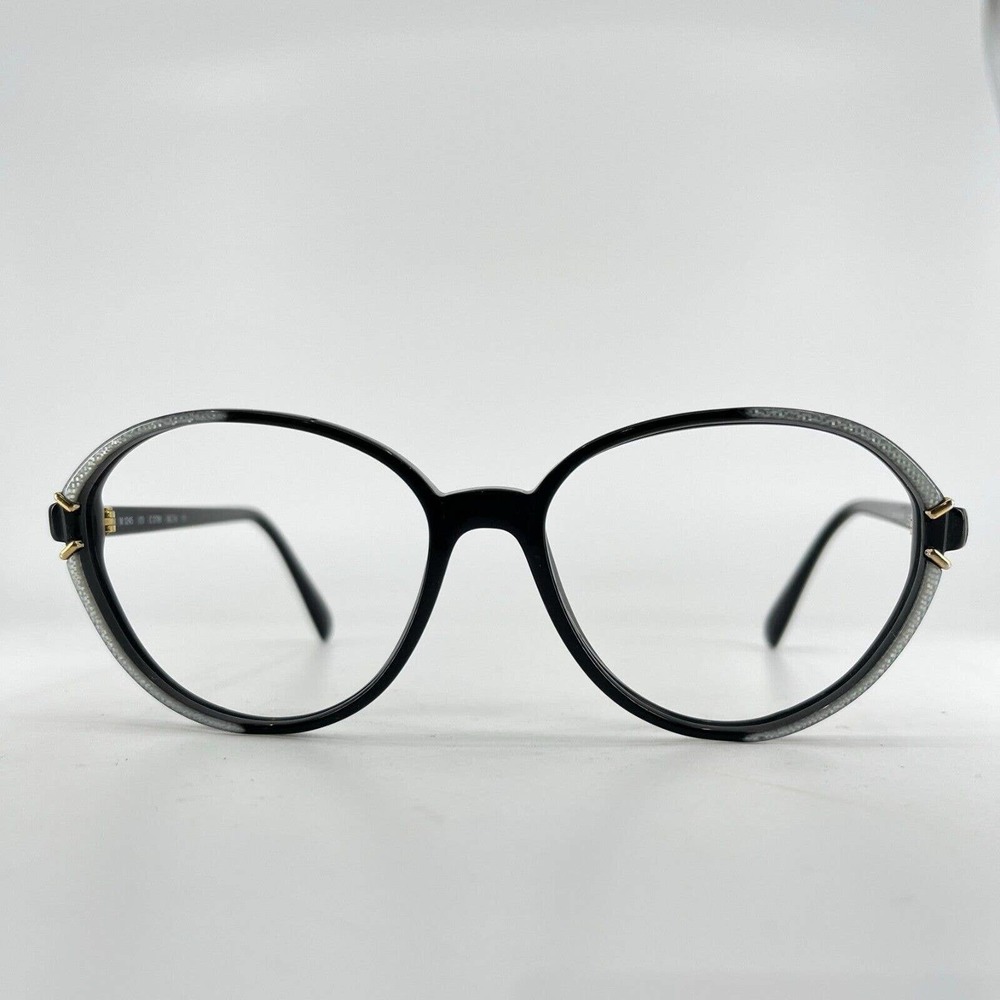 Silhouette Eyeglasses Frames Black Round 1245 /20 C 2799 56-16-135 H7516